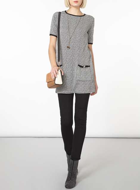 Salt And Pepper Bow Tunic